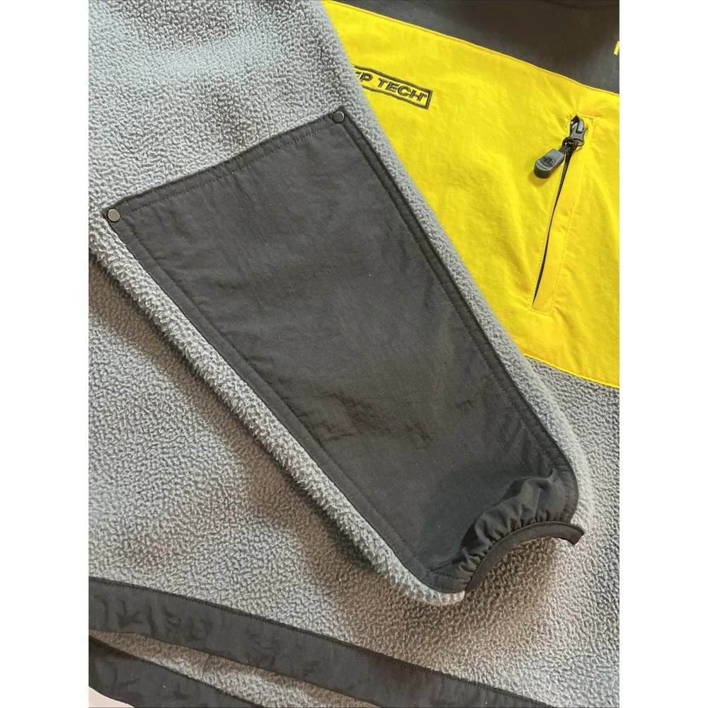 The North Face Steep Tech Women's Fleece Blk/Yellow/Gray Jacket Vanadsgry‎ Sz Sm